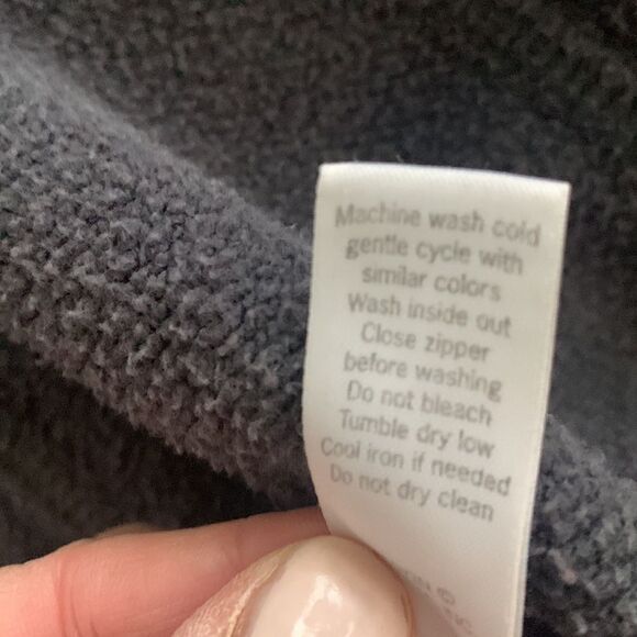 Athleta Small Full-Zip Spice it Up Hoodie - Grey & Purple Sweatshirt Jacket - Picture 7 of 10